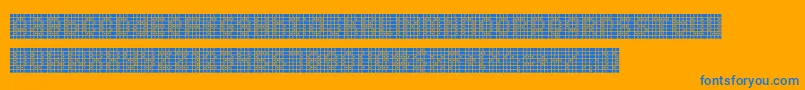 Squarodynamic09 Font – Blue Fonts on Orange Background