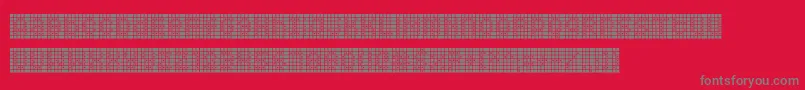 Шрифт Squarodynamic09 – серые шрифты на красном фоне