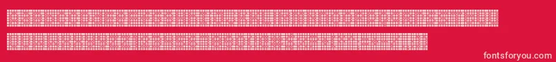 Squarodynamic09-Schriftart – Rosa Schriften auf rotem Hintergrund