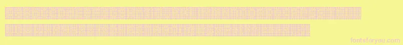 Шрифт Squarodynamic09 – розовые шрифты на жёлтом фоне