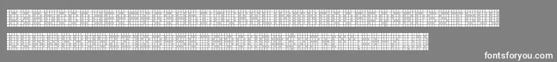Squarodynamic09 Font – White Fonts on Gray Background