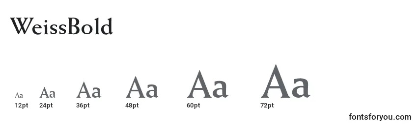 WeissBold Font Sizes