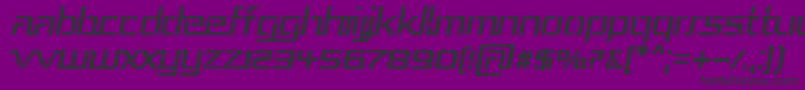 Шрифт Repub3i – чёрные шрифты на фиолетовом фоне
