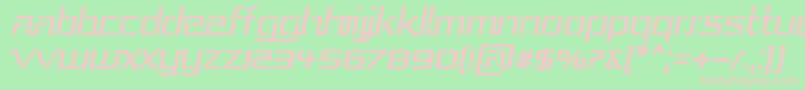 Repub3i Font – Pink Fonts on Green Background