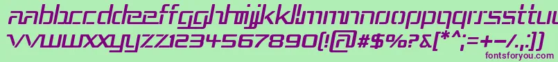 Repub3i Font – Purple Fonts on Green Background
