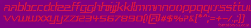 Repub3i Font – Red Fonts on Purple Background