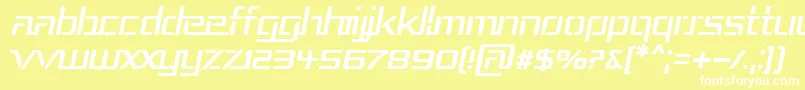 フォントRepub3i – 黄色い背景に白い文字