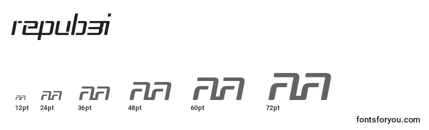 Repub3i Font Sizes