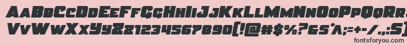 Justicesemital Font – Black Fonts on Pink Background