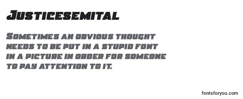 Review of the Justicesemital Font