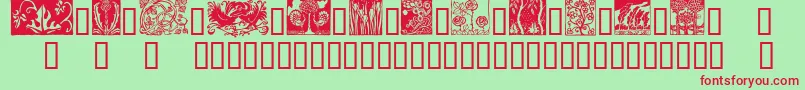 More about FlorissantA Font FlorissantA Font – Red Fonts on Green Background