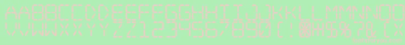 Digital ffy Font – Pink Fonts on Green Background