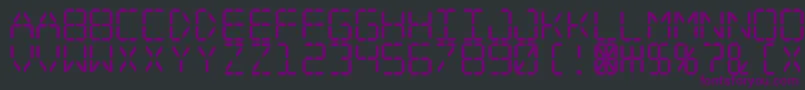 Fonte Digital ffy – fontes roxas em um fundo preto
