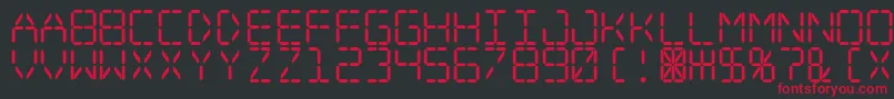 Подробнее о шрифте Digital ffy Шрифт Digital ffy – красные шрифты на чёрном фоне