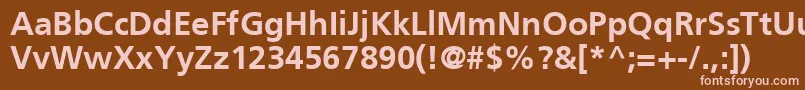 Шрифт PalmaSsiBold – розовые шрифты на коричневом фоне