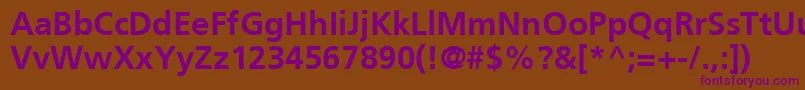 Шрифт PalmaSsiBold – фиолетовые шрифты на коричневом фоне