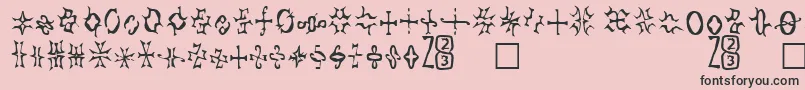 Zone23Foopy2 Font – Black Fonts on Pink Background