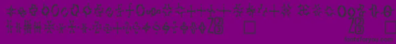 Zone23Foopy2 Font – Black Fonts on Purple Background