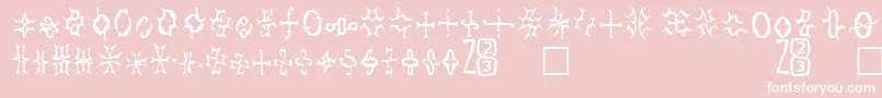 Zone23Foopy2 Font – White Fonts on Pink Background