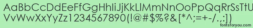 CenturyGothic Font – Black Fonts on Green Background