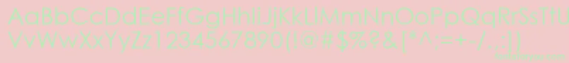 CenturyGothic Font – Green Fonts on Pink Background