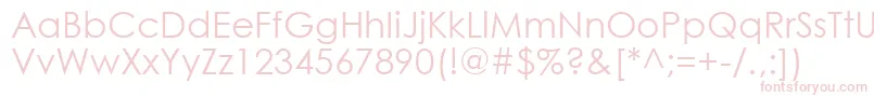 CenturyGothic Font – Pink Fonts on White Background