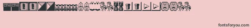 Wmb Font – Black Fonts on Pink Background