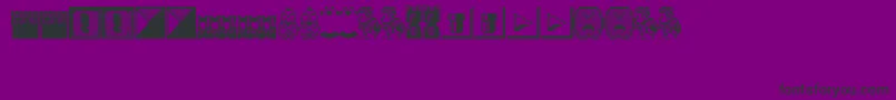 Шрифт Wmb – чёрные шрифты на фиолетовом фоне