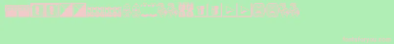 Wmb Font – Pink Fonts on Green Background