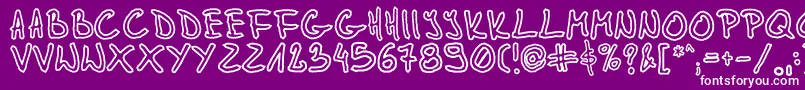 Glidepath Font – White Fonts on Purple Background