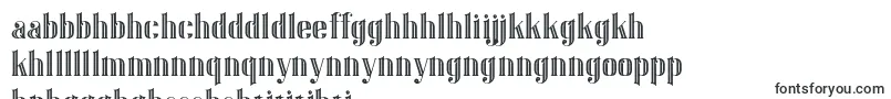 GatsbyInline-Schriftart – sesotho Schriften