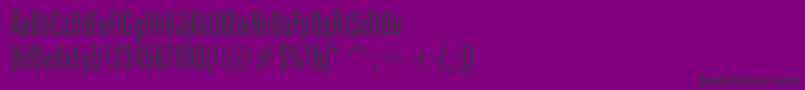 ZurichLtxcnBtLight Font – Black Fonts on Purple Background