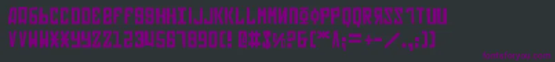 Soviet2p Font – Purple Fonts on Black Background