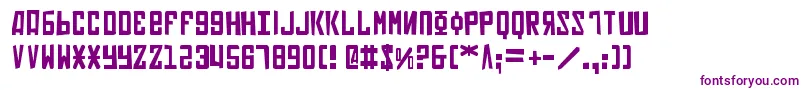 フォントSoviet2p – 白い背景に紫のフォント