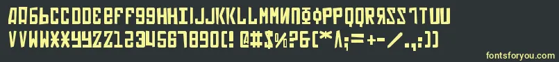 Soviet2p Font – Yellow Fonts on Black Background