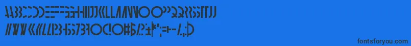 Ambidextrose Font – Black Fonts on Blue Background