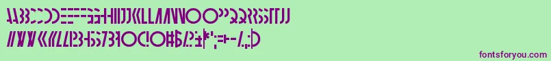 Ambidextrose Font – Purple Fonts on Green Background