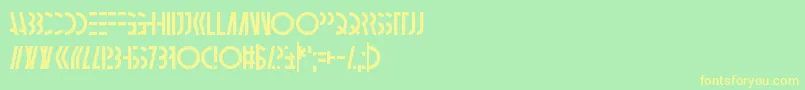 Ambidextrose Font – Yellow Fonts on Green Background