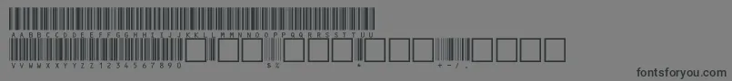 フォントV100011 – 黒い文字の灰色の背景