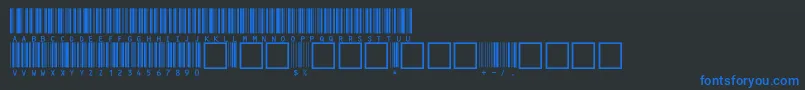 Fonte V100011 – fontes azuis em um fundo preto