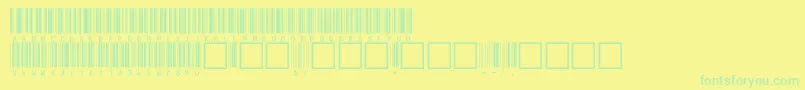 Шрифт V100011 – зелёные шрифты на жёлтом фоне
