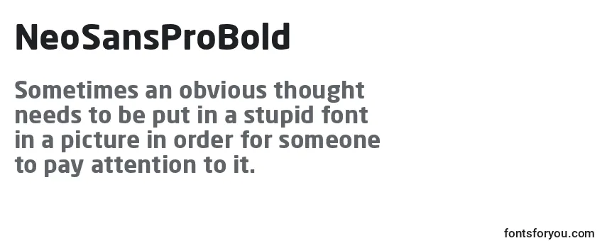 NeoSansProBold Font