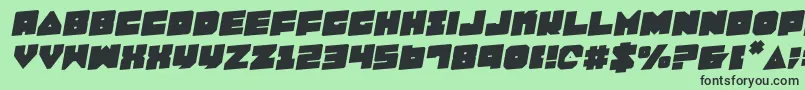 Lobotommyr Font – Black Fonts on Green Background