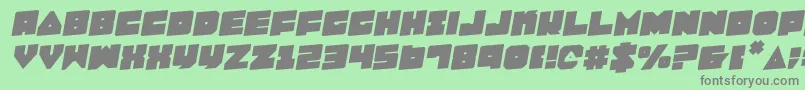 Lobotommyr Font – Gray Fonts on Green Background