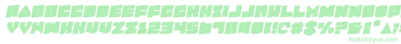 Lobotommyr-Schriftart – Grüne Schriften auf weißem Hintergrund