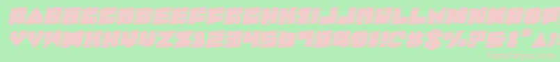 Lobotommyr Font – Pink Fonts on Green Background