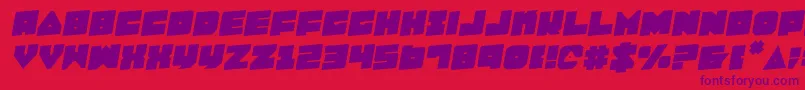 Lobotommyr Font – Purple Fonts on Red Background