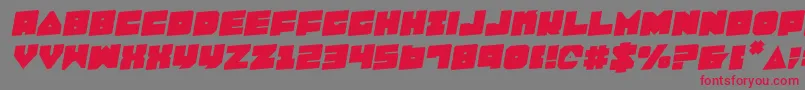 Lobotommyr Font – Red Fonts on Gray Background