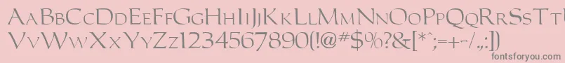 CarlosdbNormal Font – Gray Fonts on Pink Background