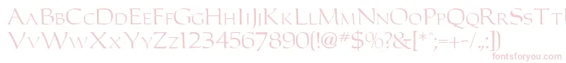 CarlosdbNormal Font – Pink Fonts on White Background